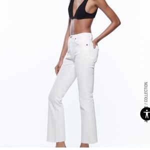 Zara Cropped Flare Jeans